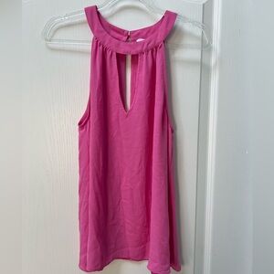 Halter top with cutouts